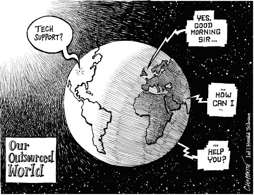 outsourced world